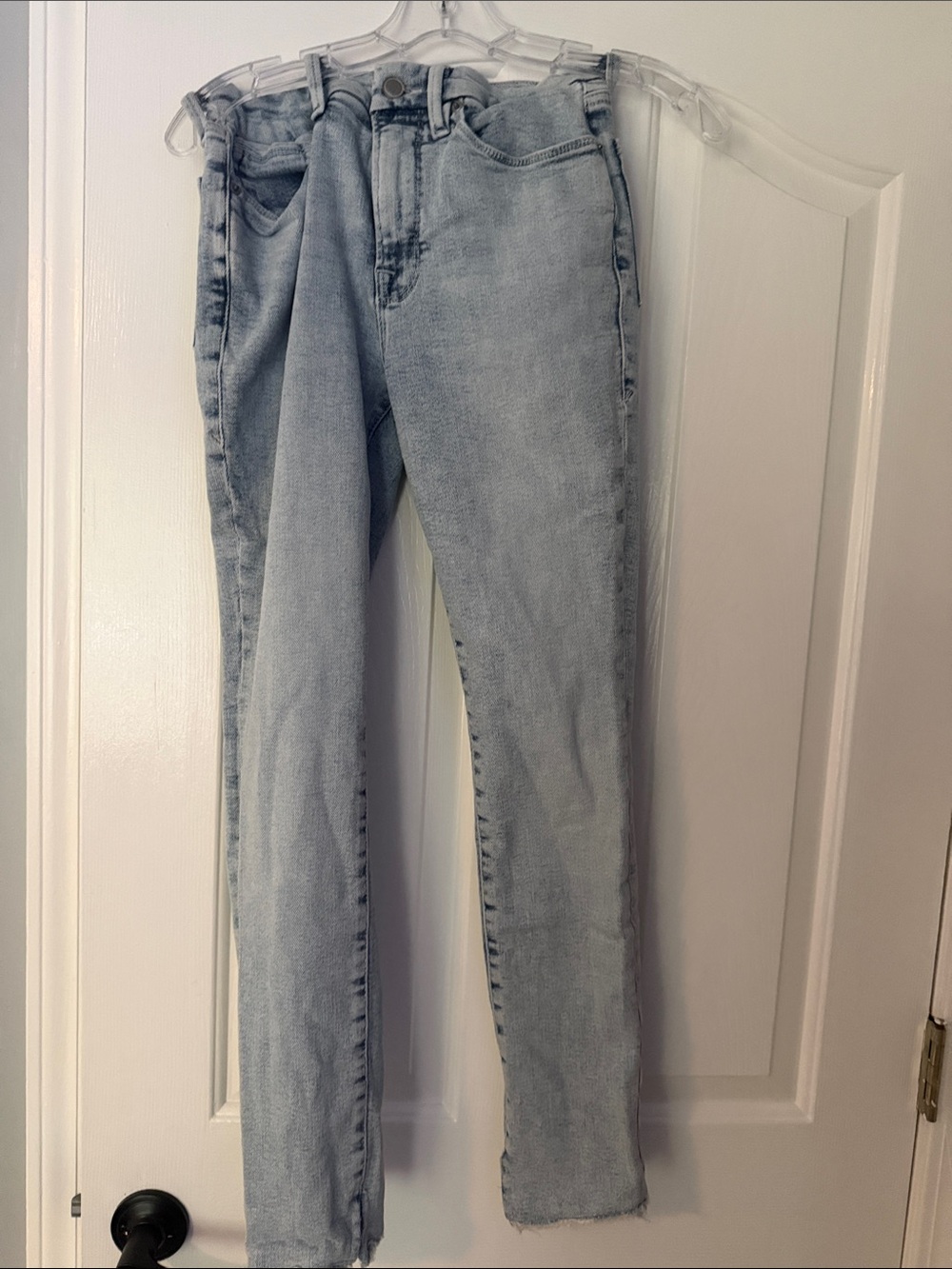 Good American Pale Blue High-Rise Skinny Jeans